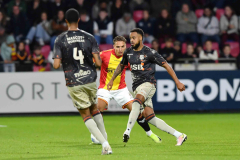 DEVENTER- THE NETHERLANDS -  13 September 2025:   Aske Adelgaard during the eredivisiematch between Go Ahead Eagles and FC Volendam at the pitch of Go Ahead Eagles the Adelaarshorst on the 13th of september 2025  in Deventer the Netherlands (photo Wout van Zoeren/WoZoPro)