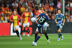 OPS - DEVENTER- THE NETHERLANDS -  17 JULY 2025:   Milan Smit and Youri Baas during the eredivisiematch between Go Ahead Eagles and AFC Ajax at the pitch of Go Ahead Eagles the Adelaarshorst on the 17th of july 2025  in Deventer the Netherlands (photo Wout van Zoeren/OrangePictures)