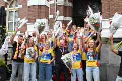 23-4-2025 Huldiging dames Draisma Dynamo bekerwinnaressen