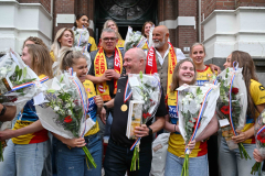 23-4-2025 Huldiging dames Draisma Dynamo bekerwinnaressen