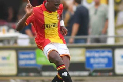 ZUTPHEN - OVERIJSSEL - NEDERLAND - 26 juli 2025:   Ofosu Boakye  gedurende de oefenwedstrijd tussen Go Ahead Eagles en Apollon Limassol op de velden van AZC Zutphen (©woutervanzoeren/©WoZoPro)